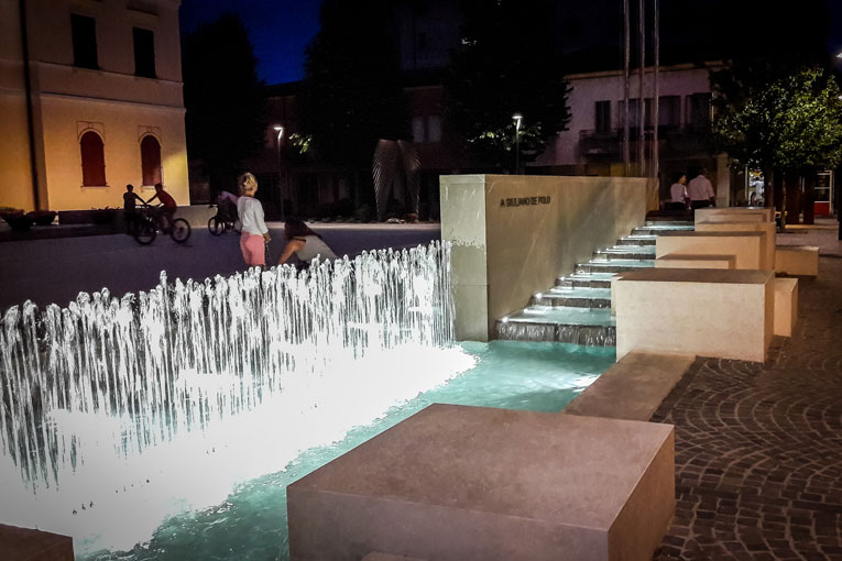 Fontana in corten