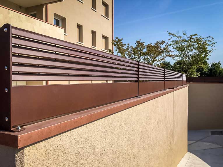 parapetto autorimessa residenza zeld