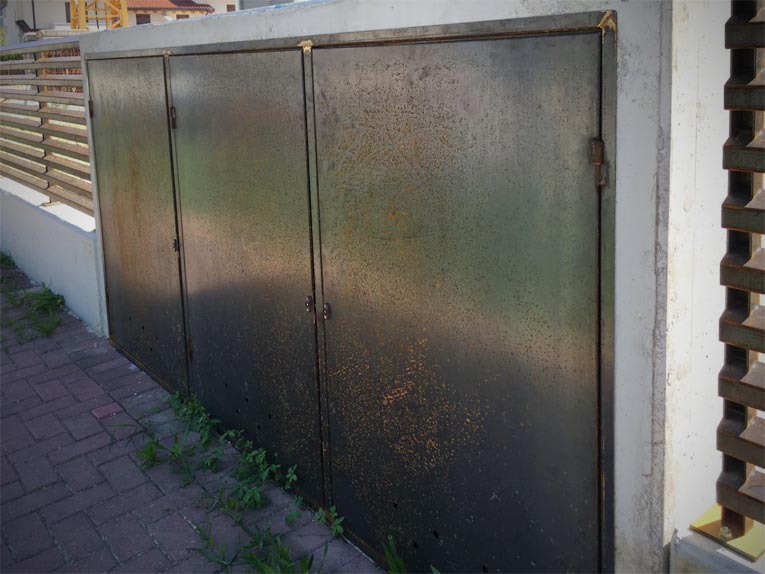 copri contatore corten
