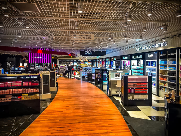 struttura controsoffitto duty free