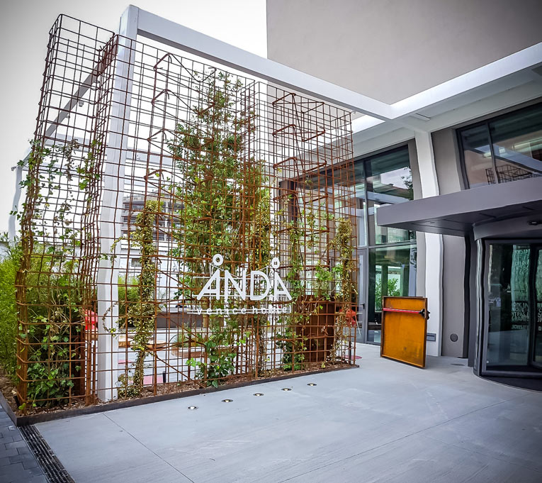struttura corten piante rampicanti